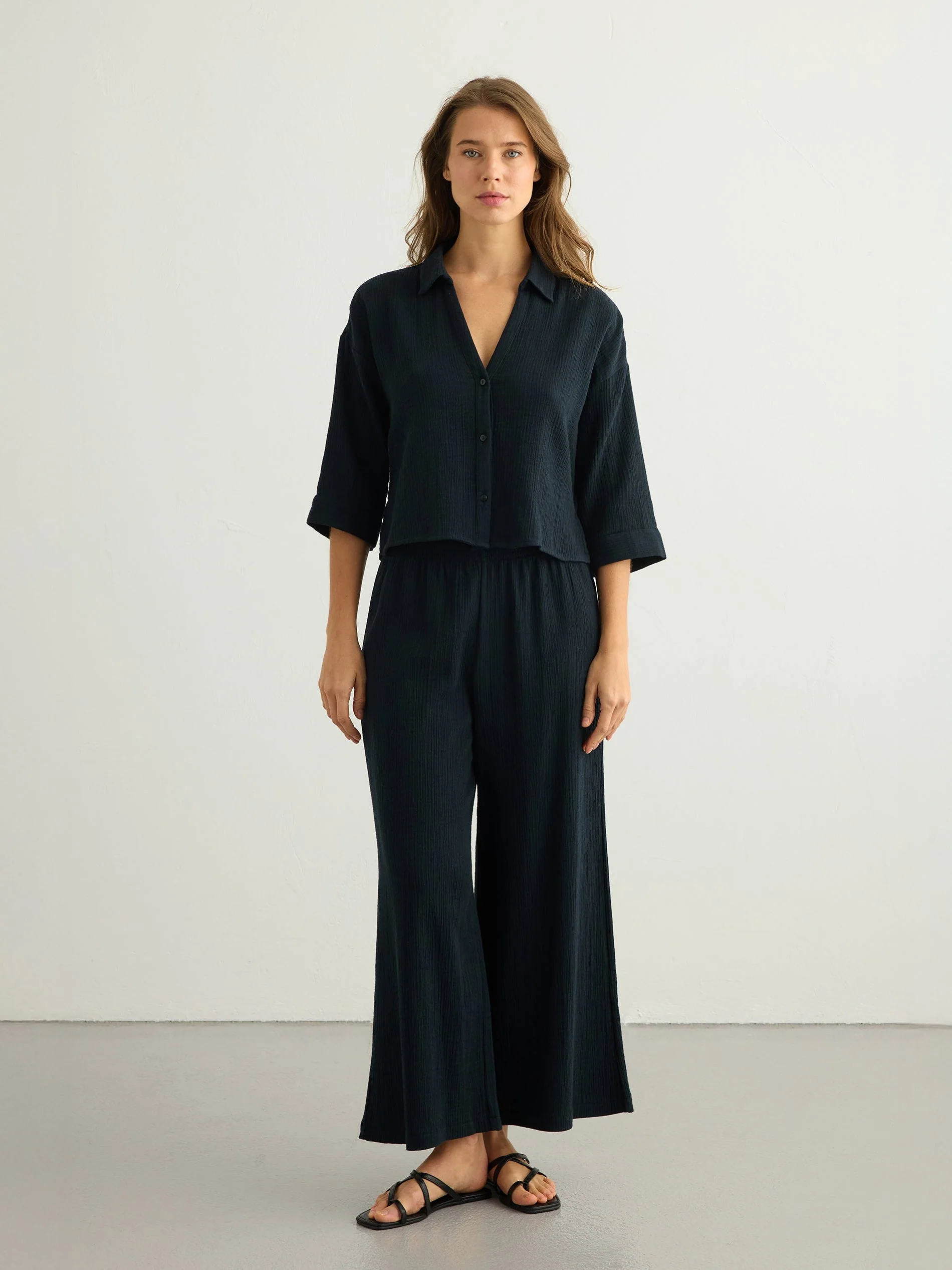 Aura Mini Shirt - Black - Image 6