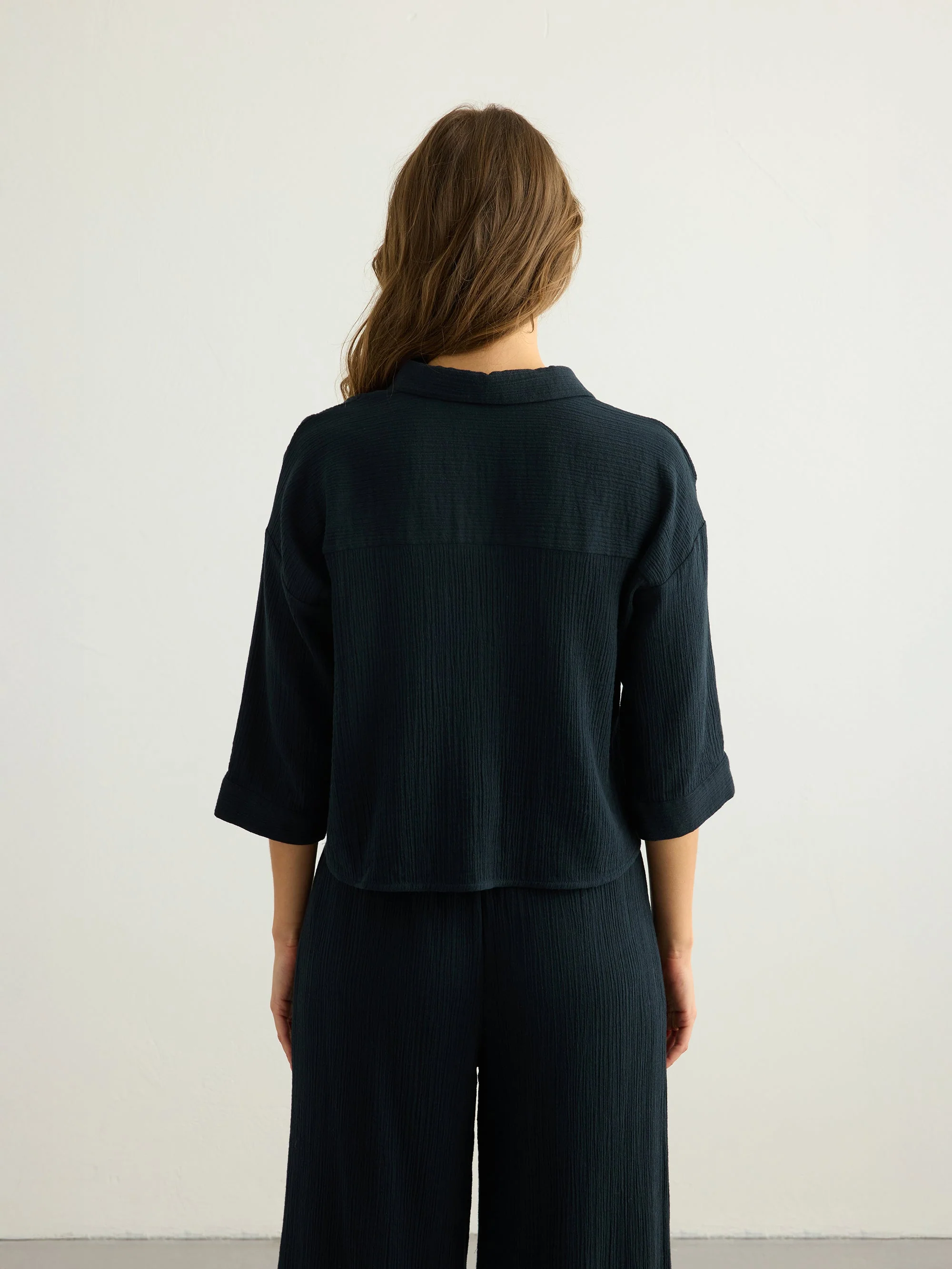 Aura Mini Shirt - Black - Image 8