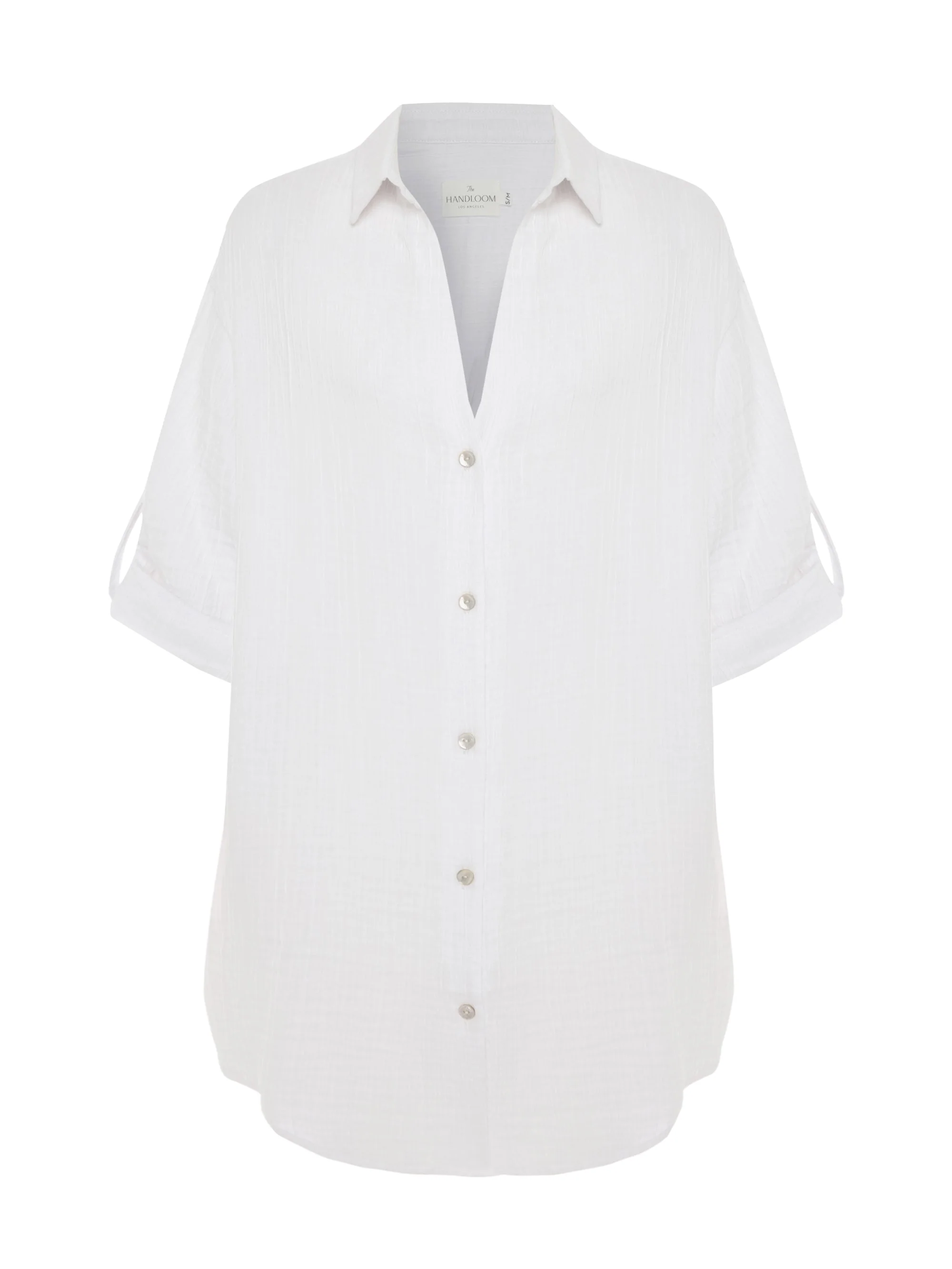 Kaya Oversized Shirt Dress - White - Image 8