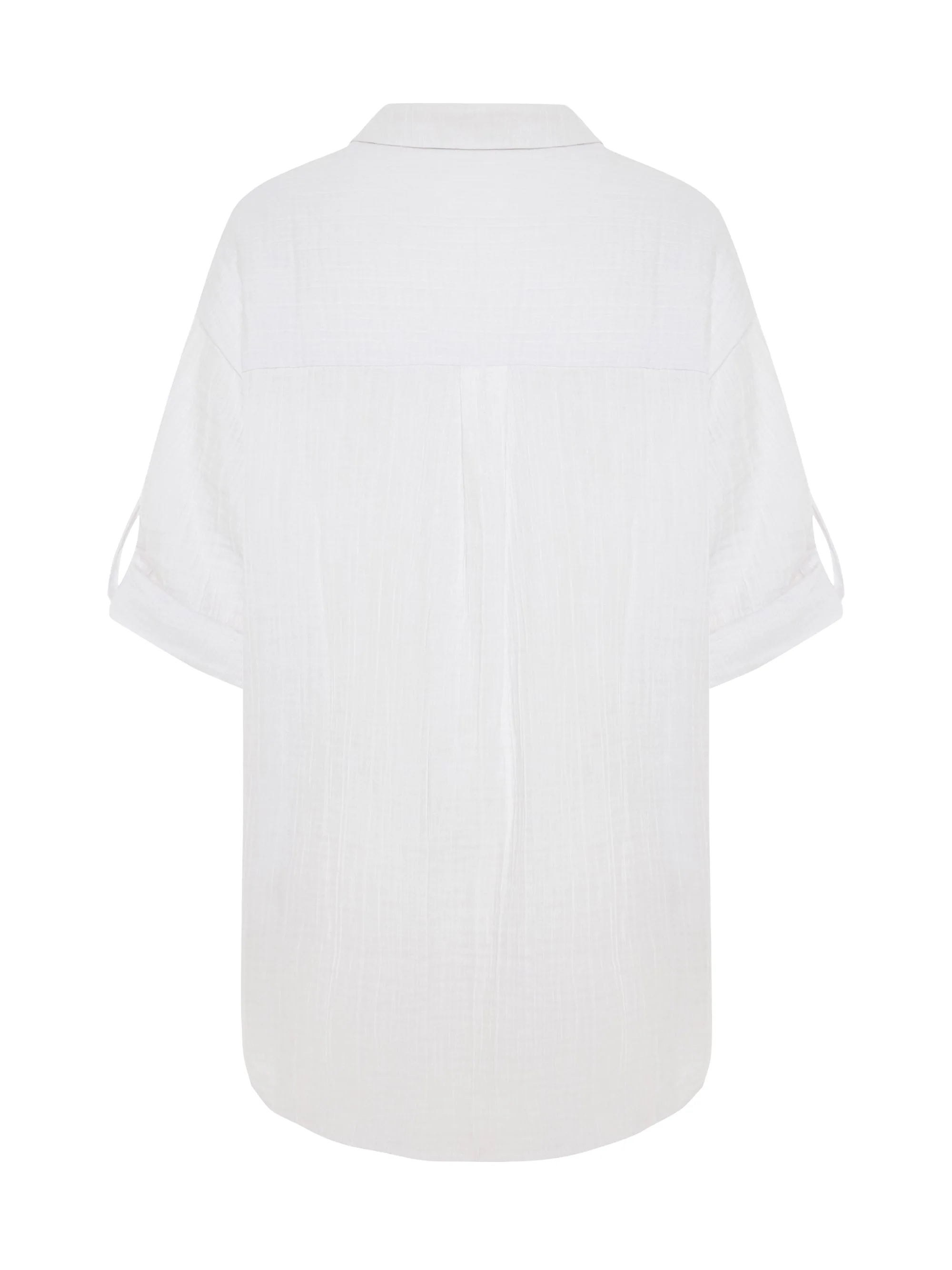 Kaya Oversized Shirt Dress - White - Image 9