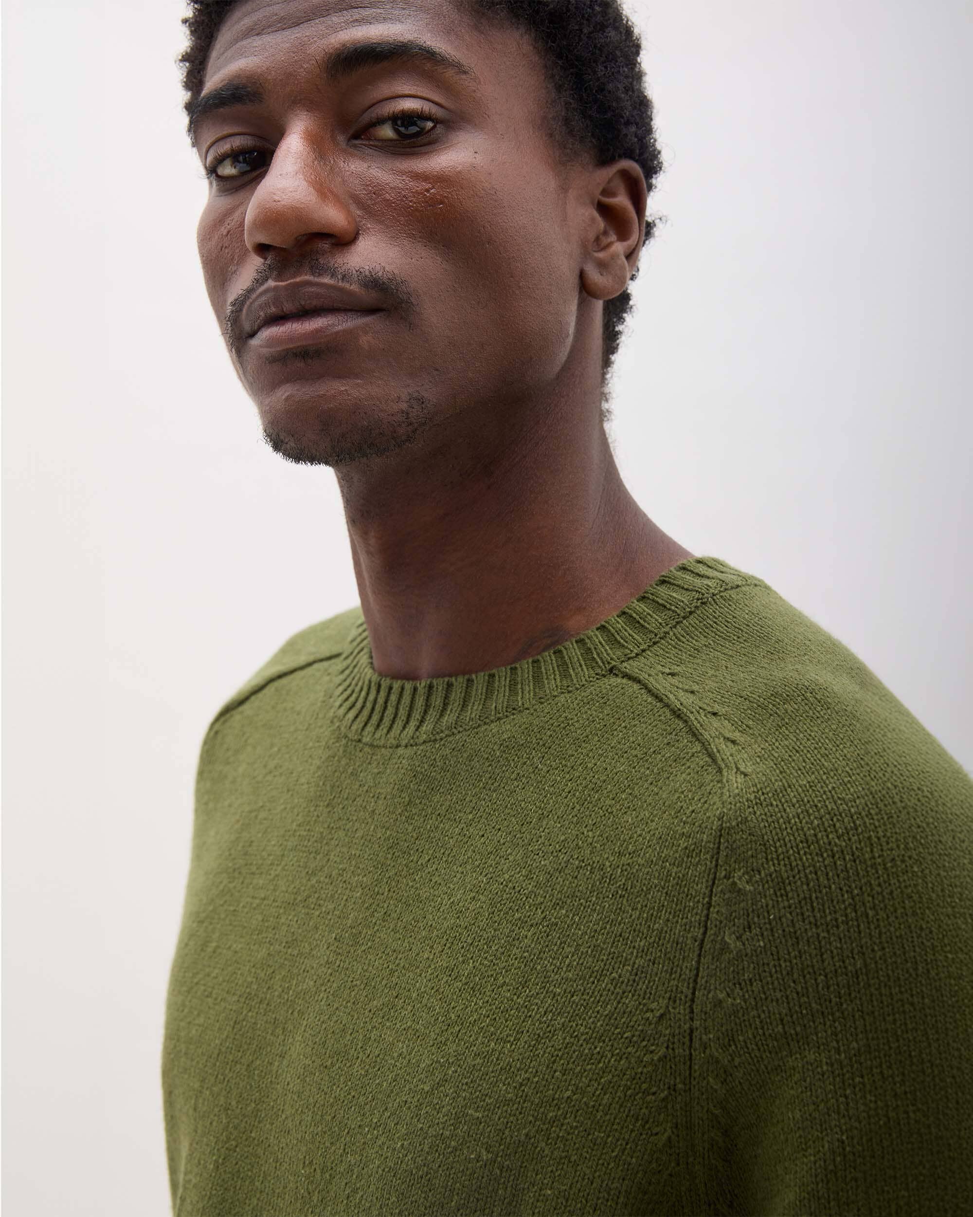 Mens Noel Sweater - Cotton Sweater Knit - Cypress - Image 6