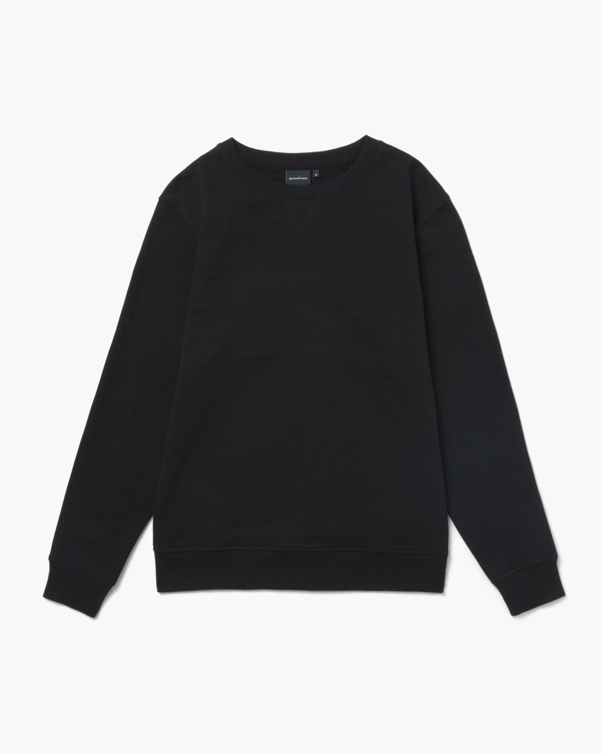 Mens Recycled Fleece Sweatshirt - Recycled Fleece - Black - Image 7