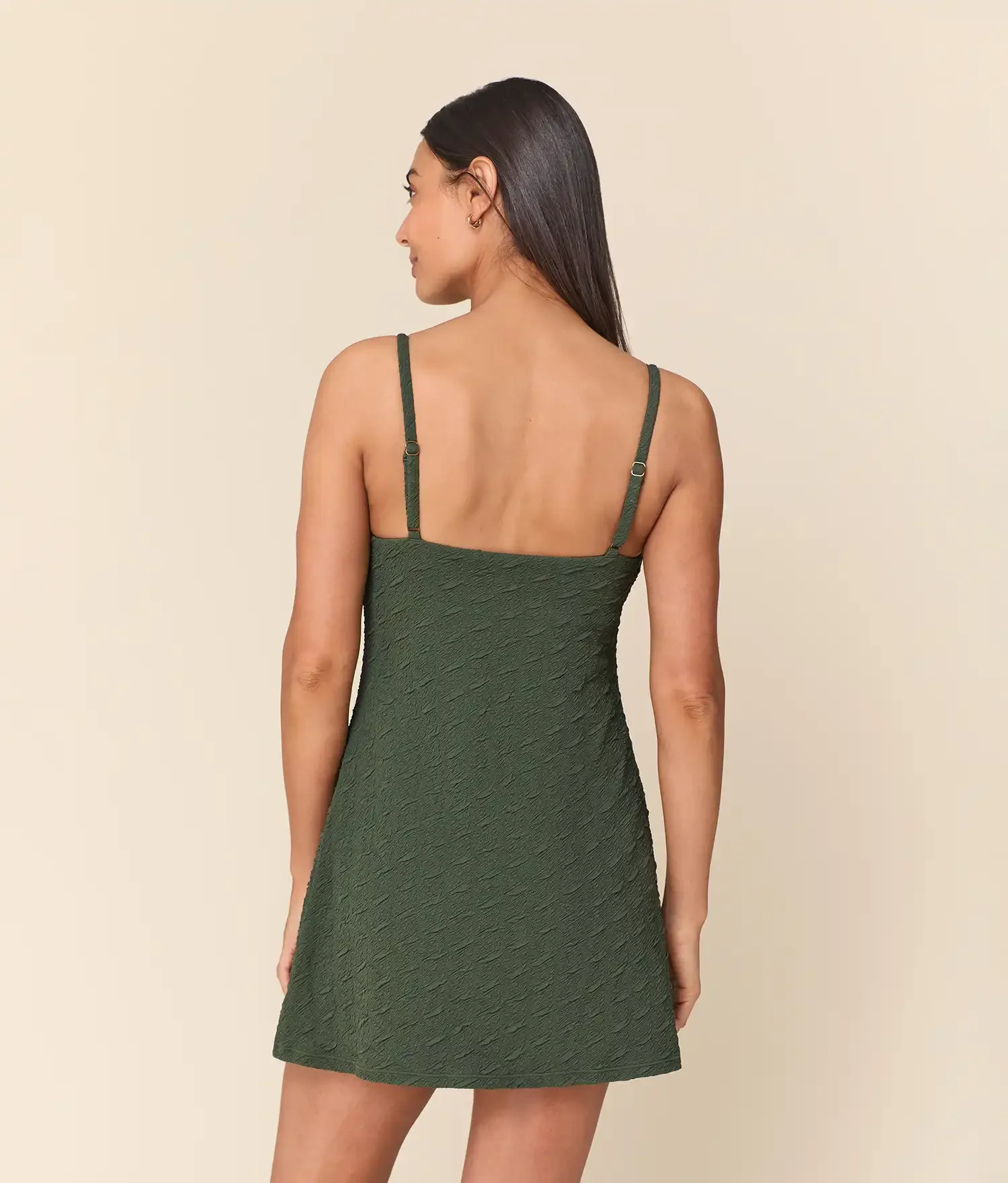 The Amalfi Swim Dress - Textured Geo - Thyme - Classic - Image 2