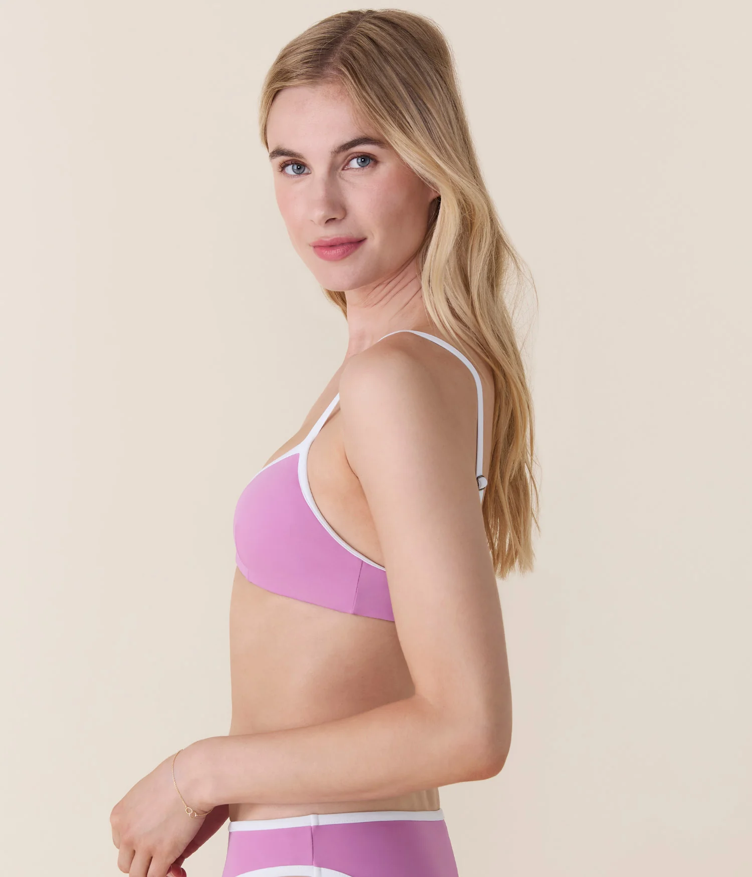 The Bells Bikini Top - Eco Nylon - Crocus - Image 4