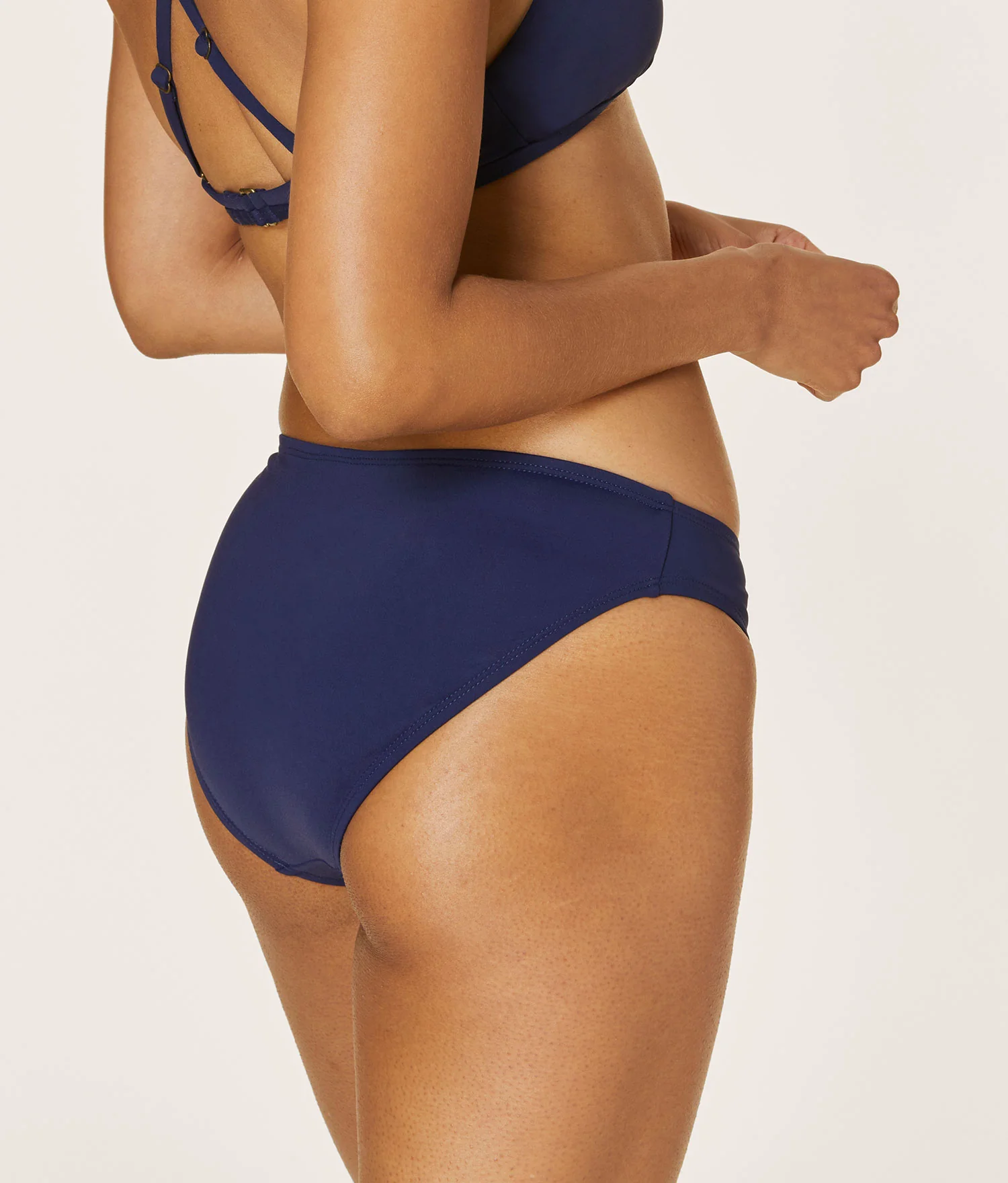 The Classic Bikini Bottom - Eco Nylon - Navy - Image 2