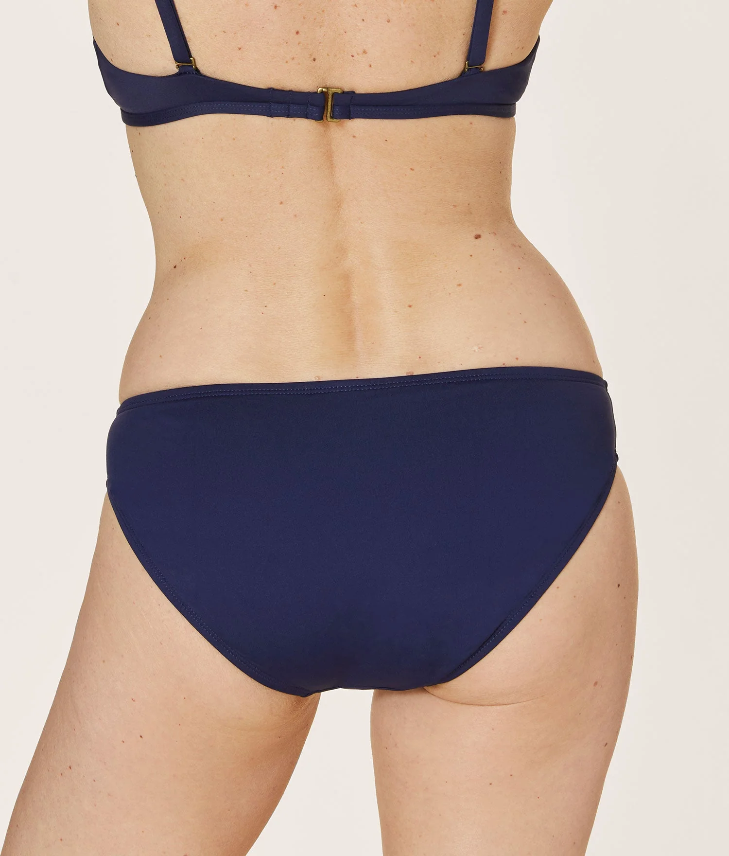 The Classic Bikini Bottom - Eco Nylon - Navy - Image 4