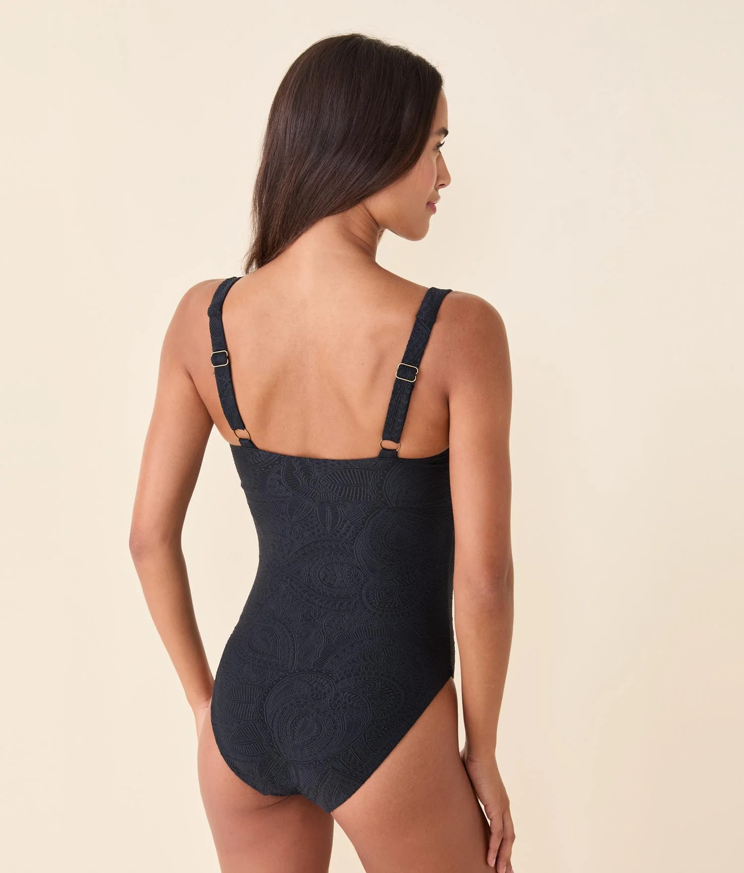 The Lori One Piece - Paisley - Black Paisley - Long Torso - Image 2