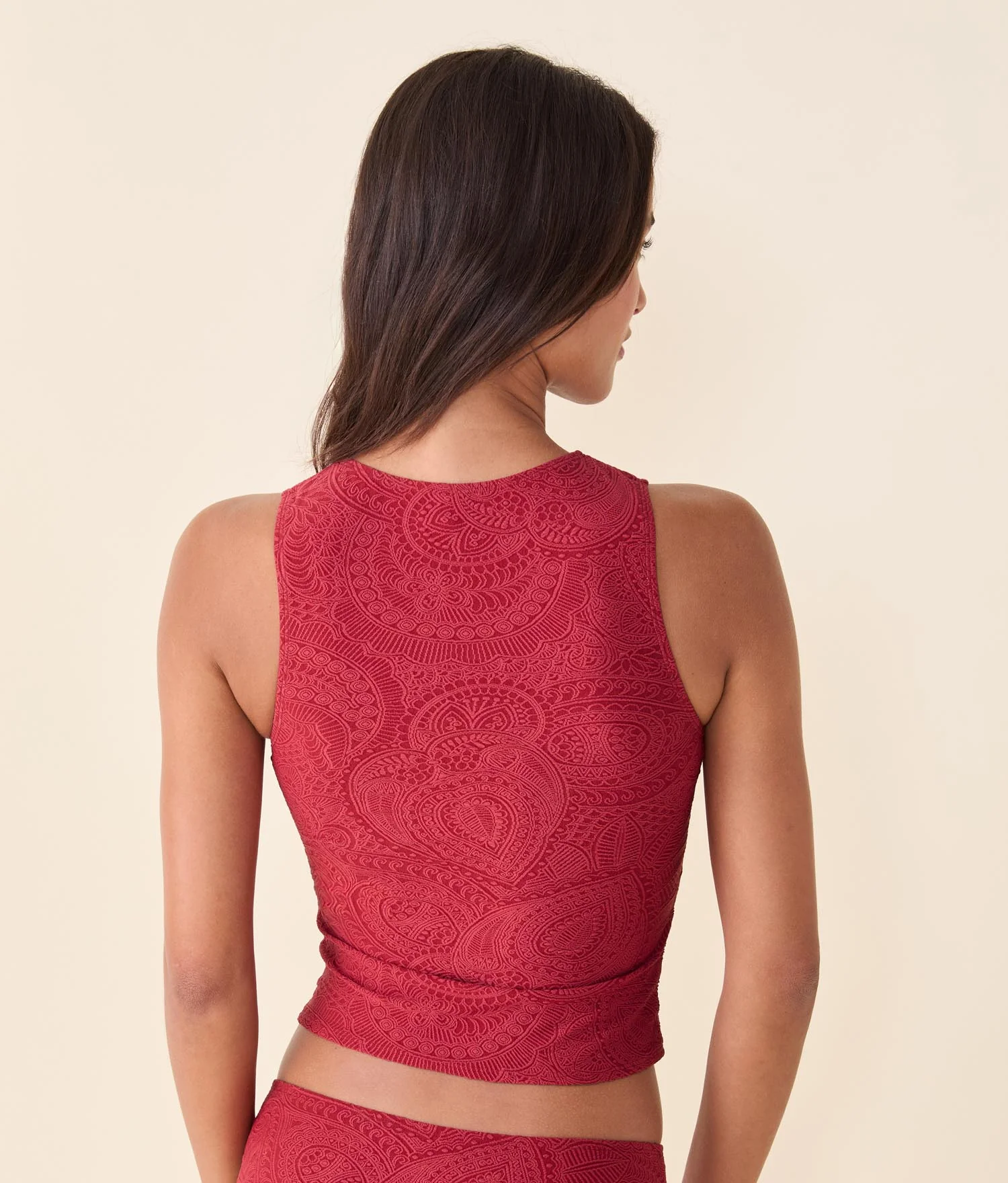 The Malibu Tank Top - Paisley - Paprika - Image 2