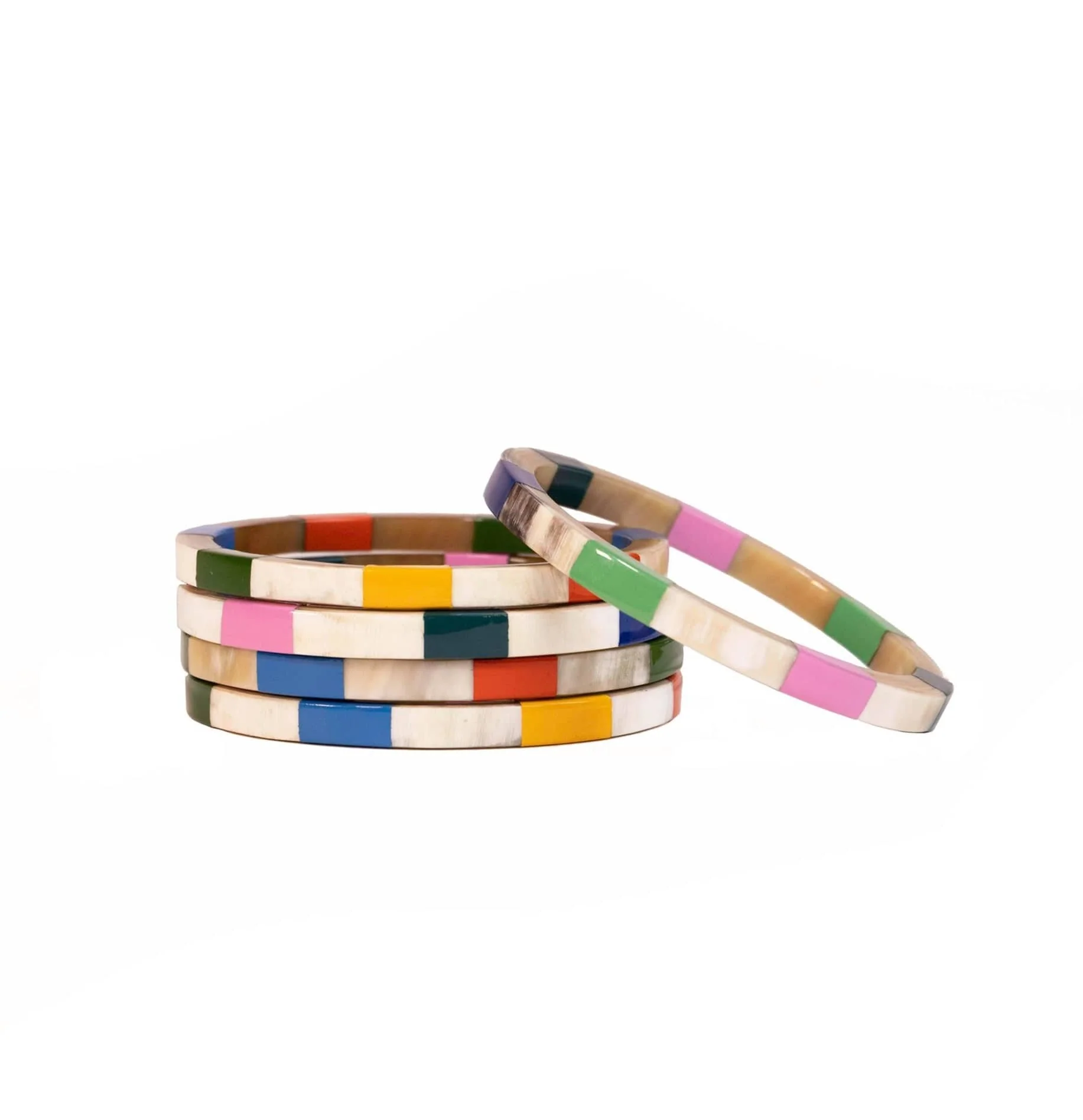Watercolor Tile Bangle Set - Image 7