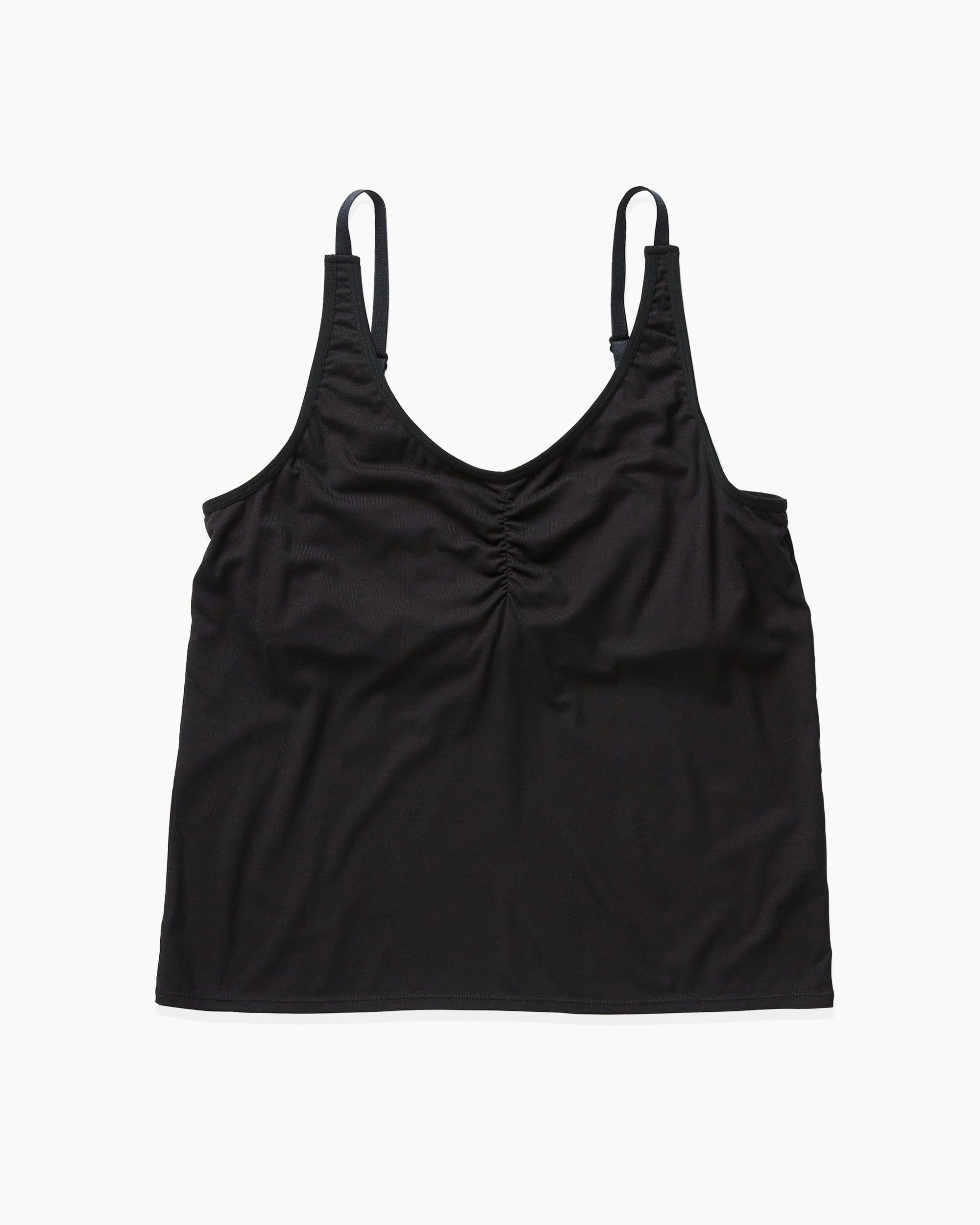 Womens Night Knit Tank - Rayon Jersey - Black - Image 6