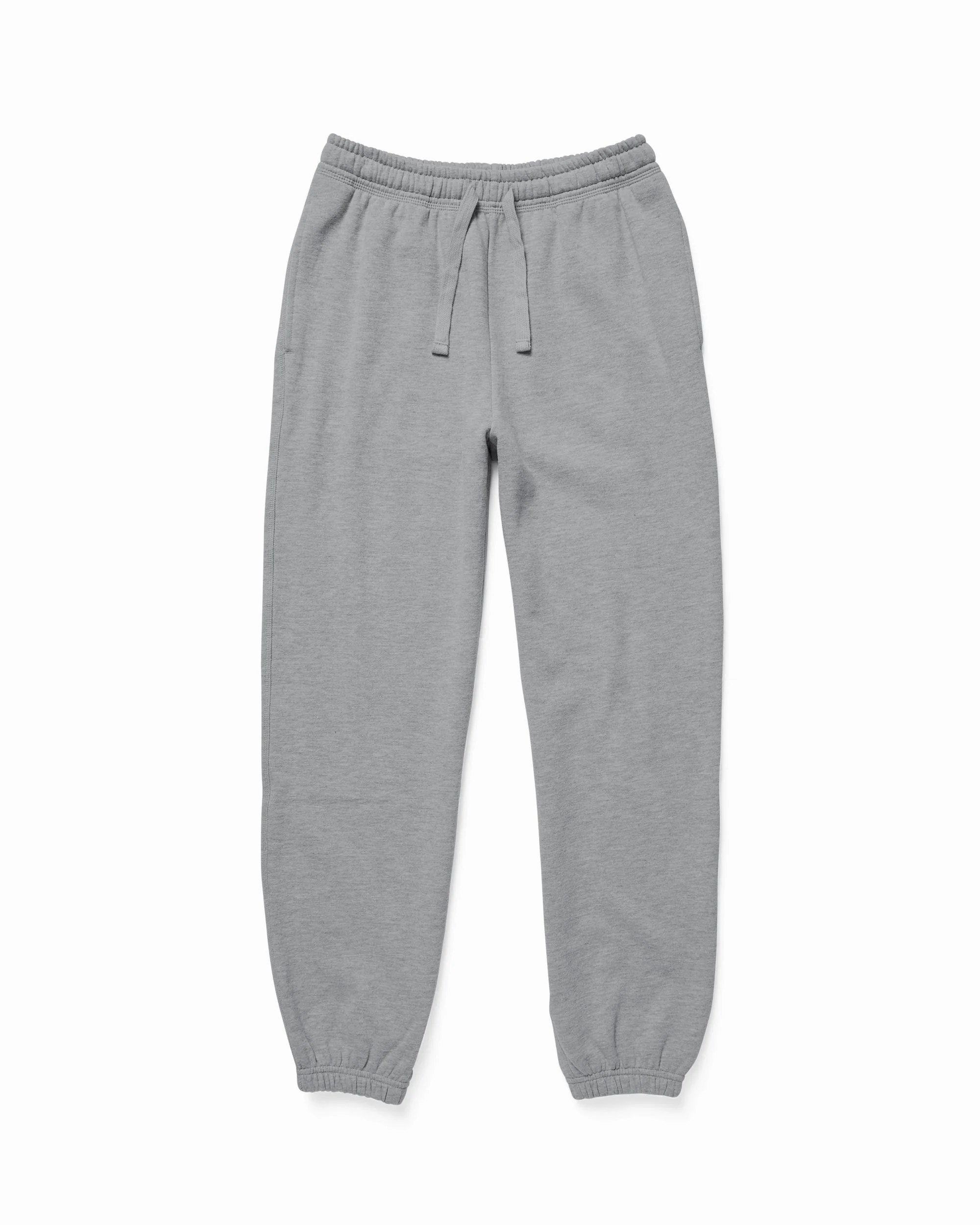 Womens Recycled Fleece Classic Sweatpant - Recycled Fleece - Heather Grey - Image 6