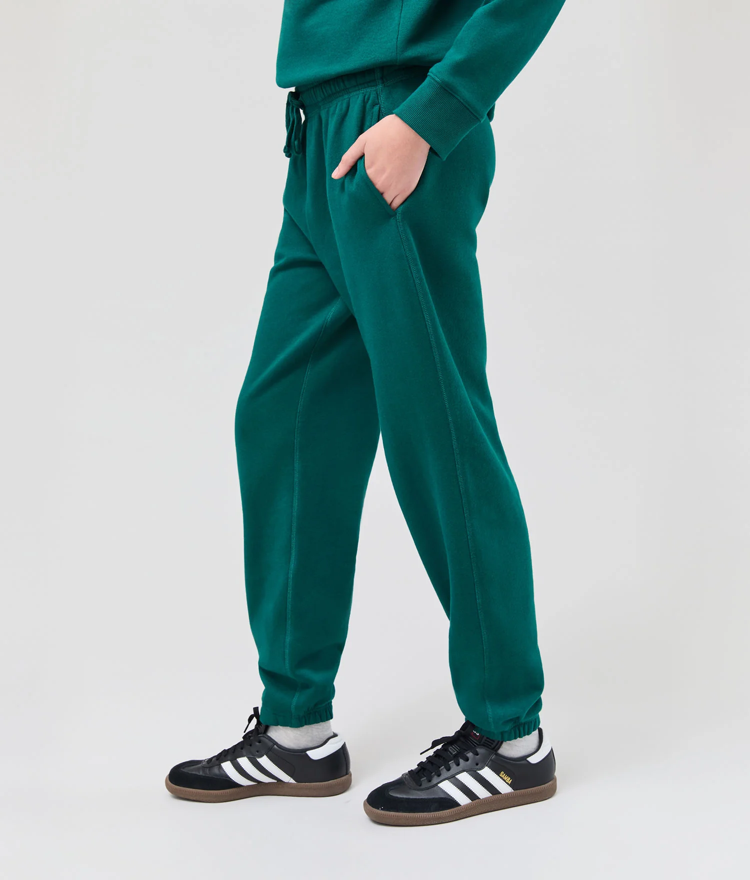 Womens Recycled Fleece Classic Sweatpant - Recycled Fleece - Rainforest - Image 3