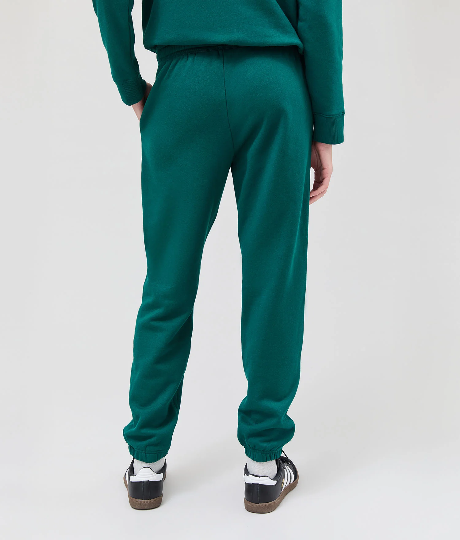 Womens Recycled Fleece Classic Sweatpant - Recycled Fleece - Rainforest - Image 4