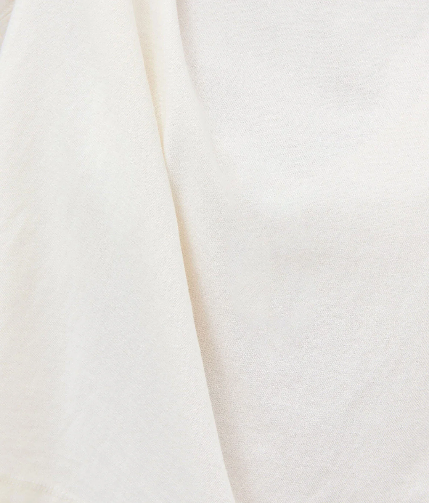 Womens Relaxed Crop Tee - Pigment Dye Jersey - Bone - Image 5
