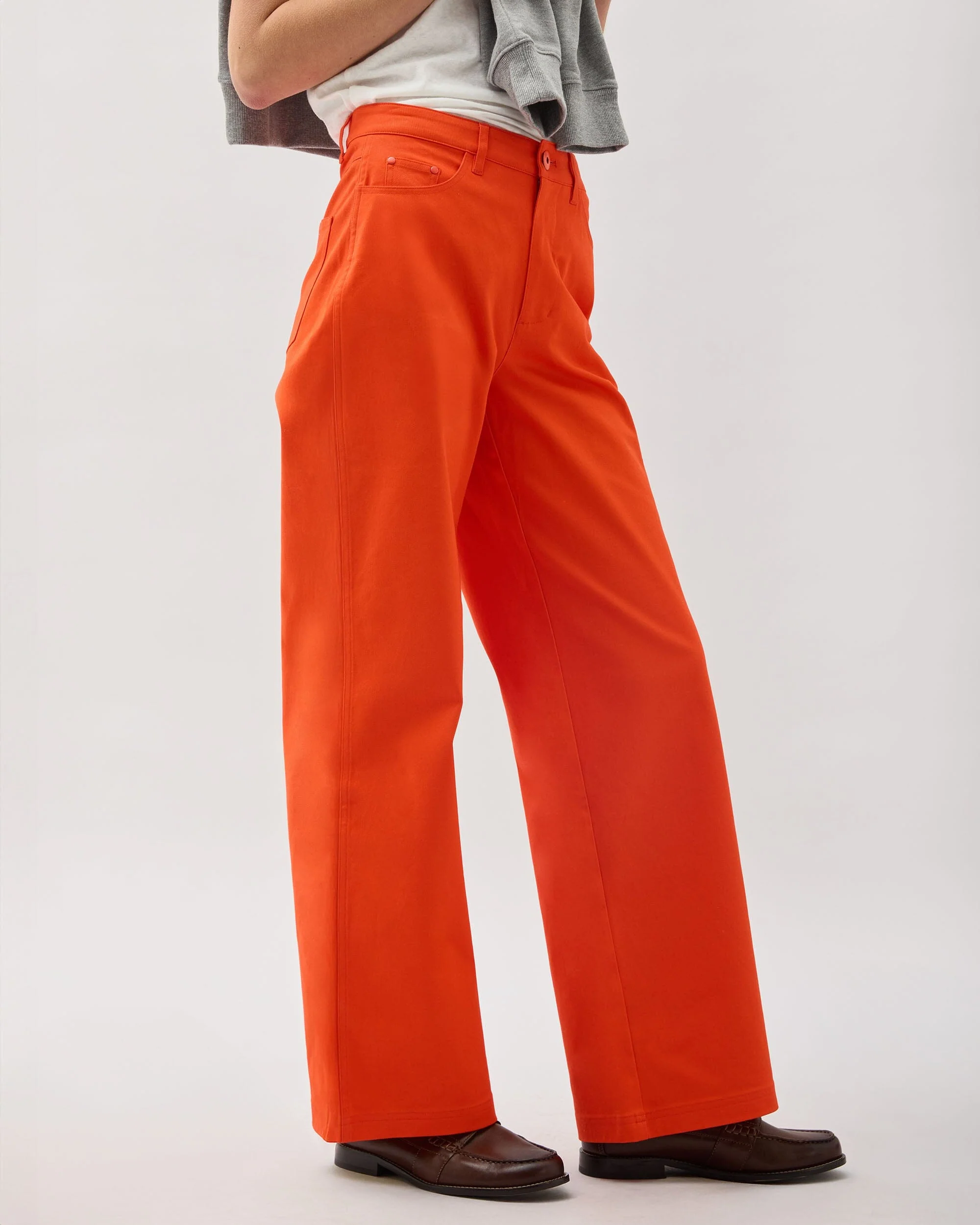 Womens Tracy Twill Pant - Stretch Cotton Twill - Heirloom Red - Image 3