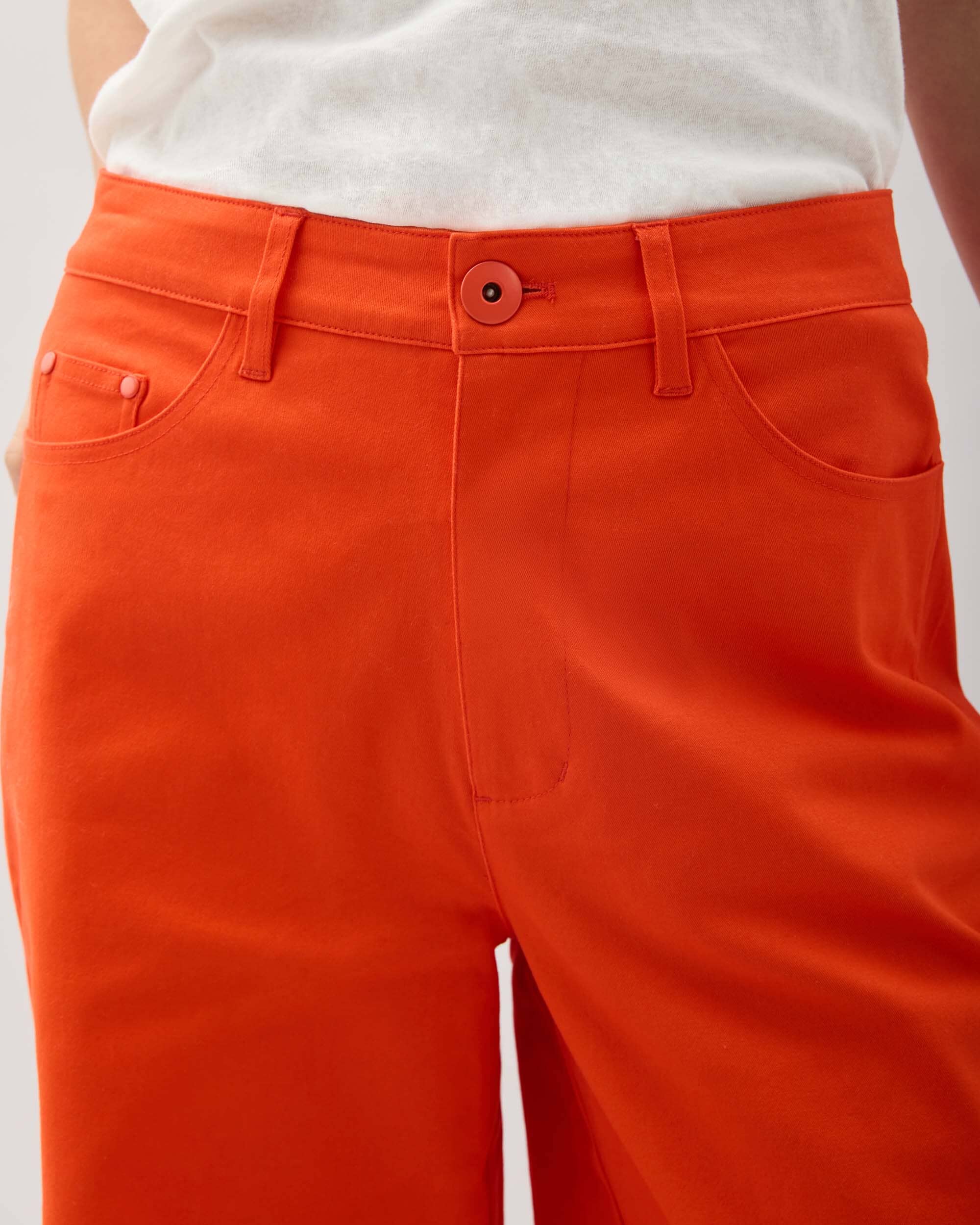 Womens Tracy Twill Pant - Stretch Cotton Twill - Heirloom Red - Image 5